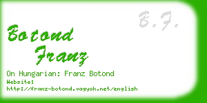 botond franz business card
